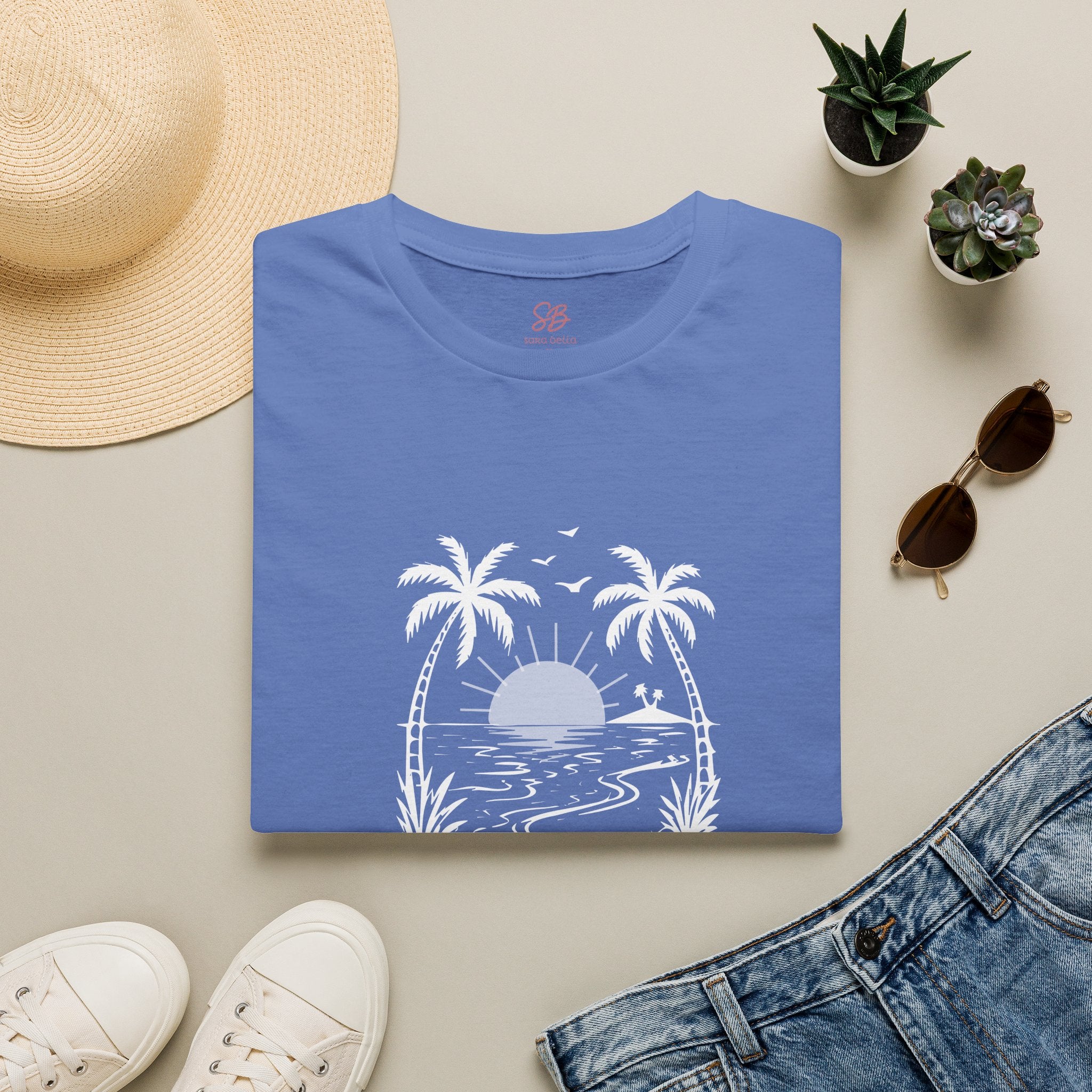 'Salt Water Heals Everything" of  white design -  T-Shirt