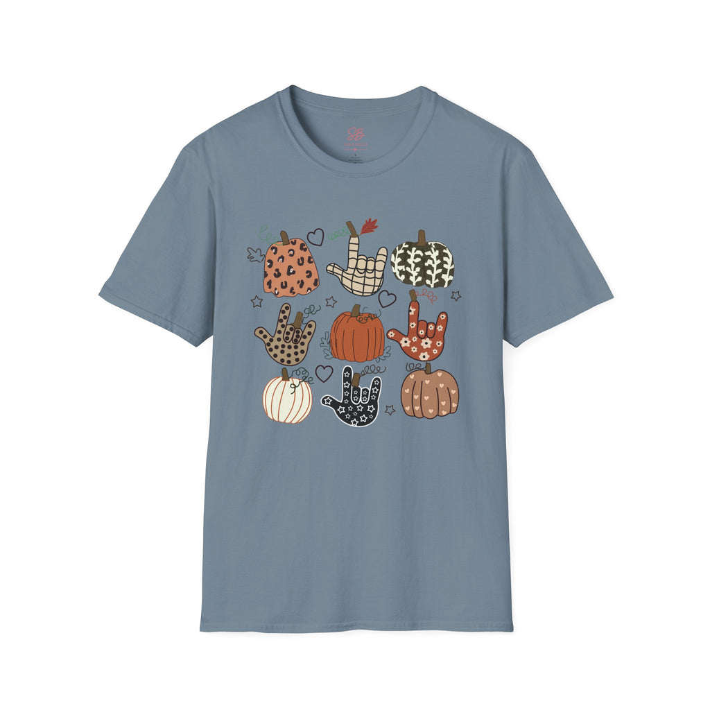ASL Pumpkins Tic-Tac-Toe - T-Shirt