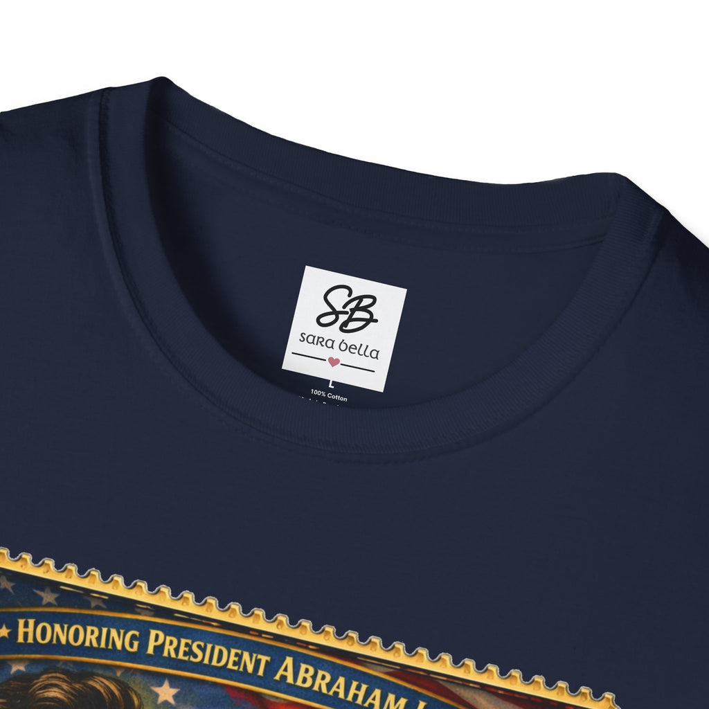 Abraham Lincoln 'Legacy of Freedom'  Vintage Stamp T‑Shirt