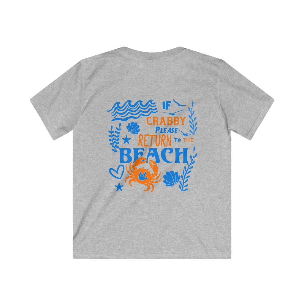 Kid T‑Shirt — "If Crabby Please Return to the Beach" - Kid T-Shirt