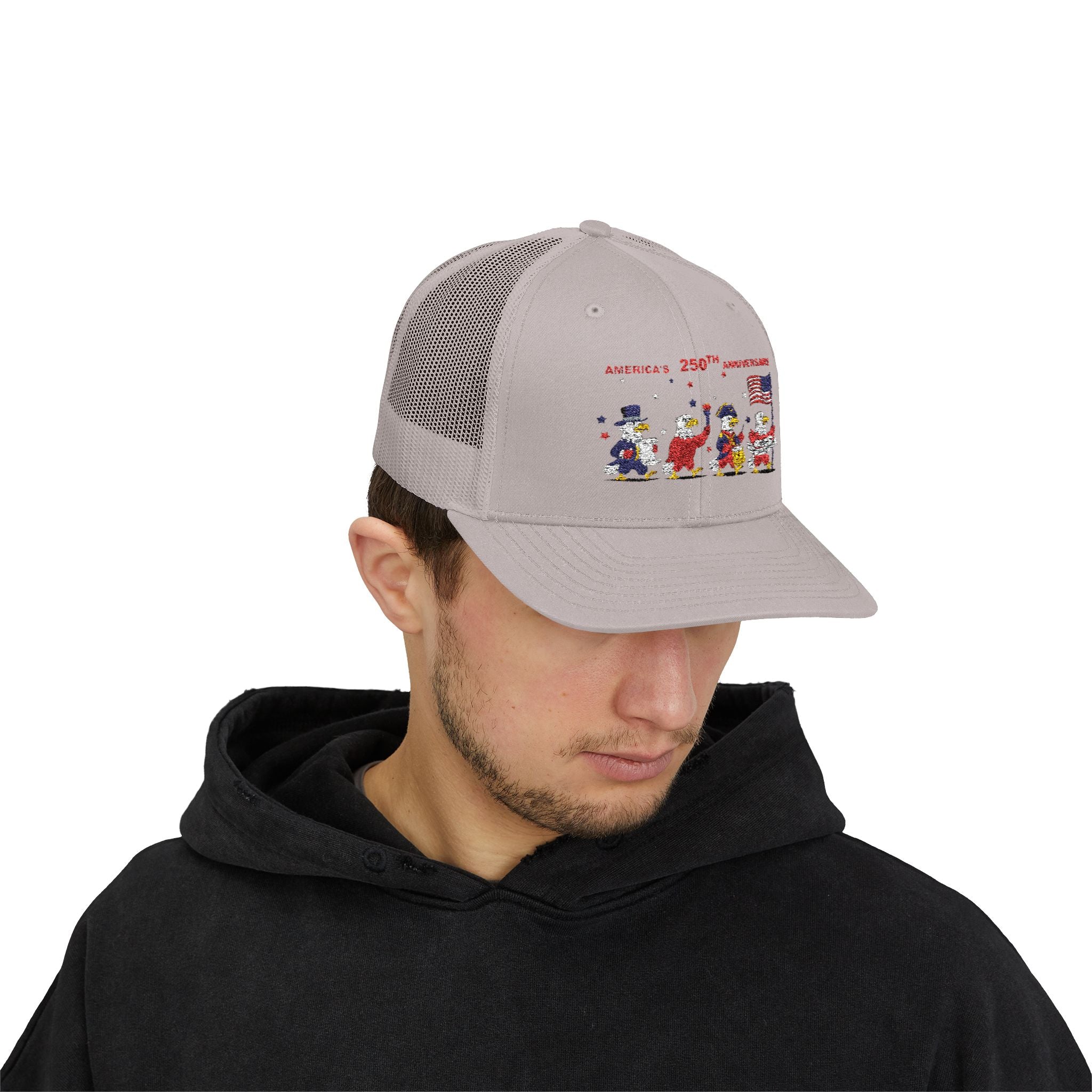 Patriotic Eagles Parade 250th Anniversary Snapback Trucker Cap