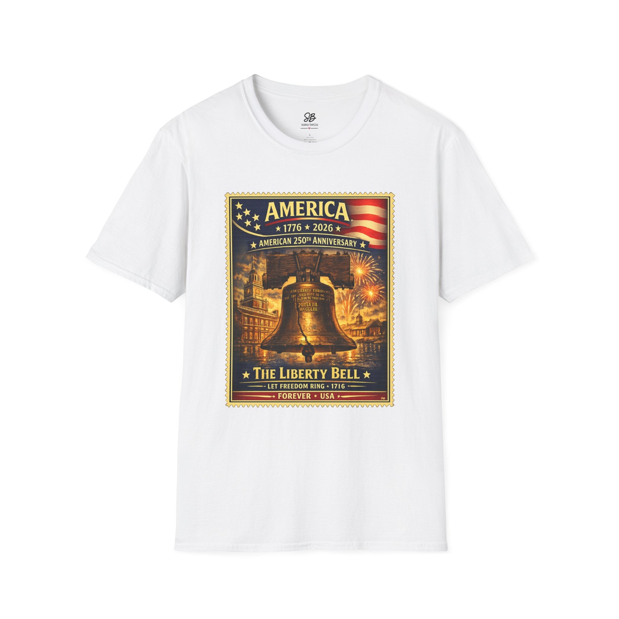 Liberty Bell Vintage Stamp T-Shirt