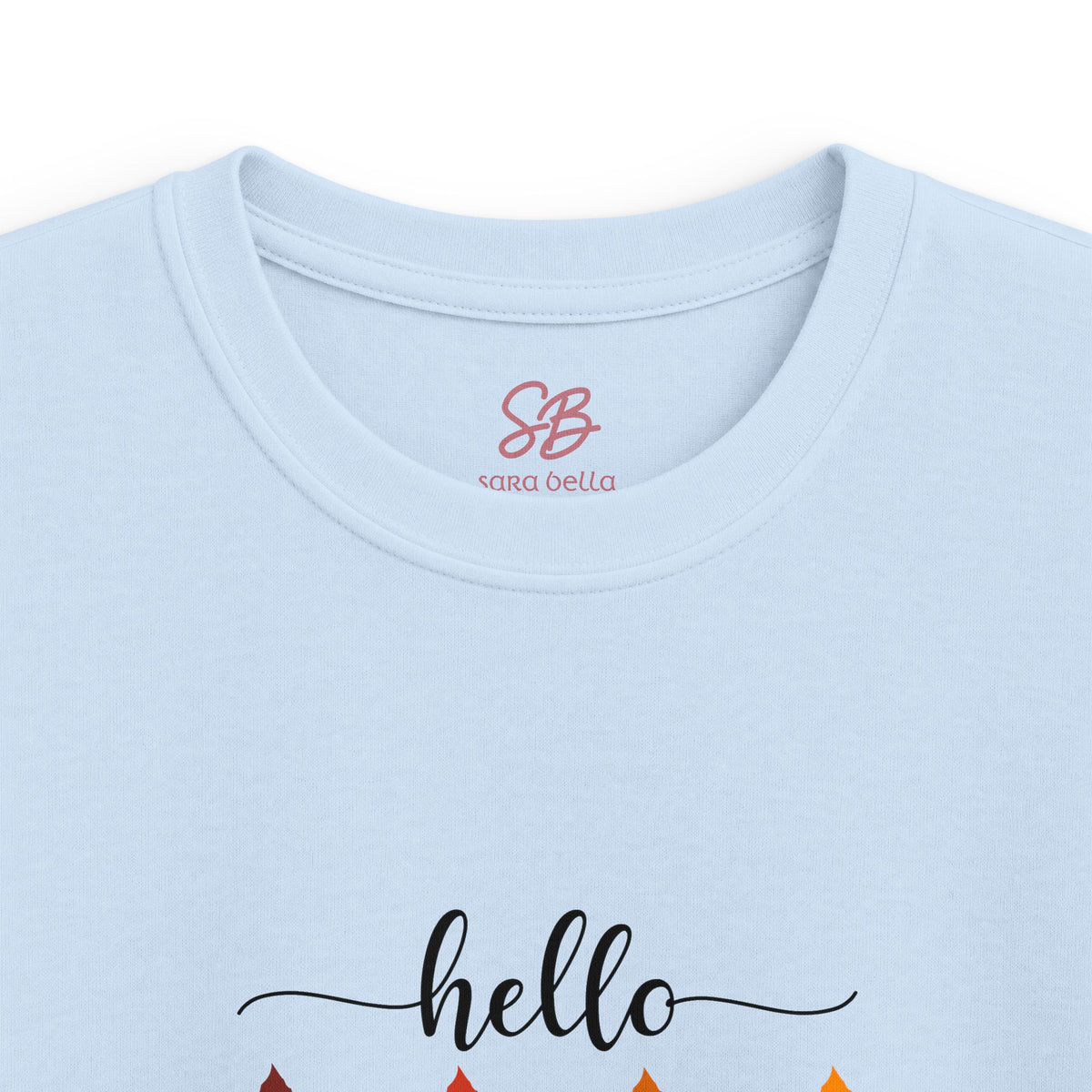 Hello Fall Fingers Spelling American Sign Language ASL -  Kid T-Shirt