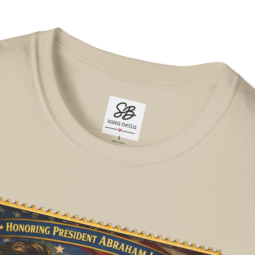 Abraham Lincoln 'Legacy of Freedom'  Vintage Stamp T‑Shirt