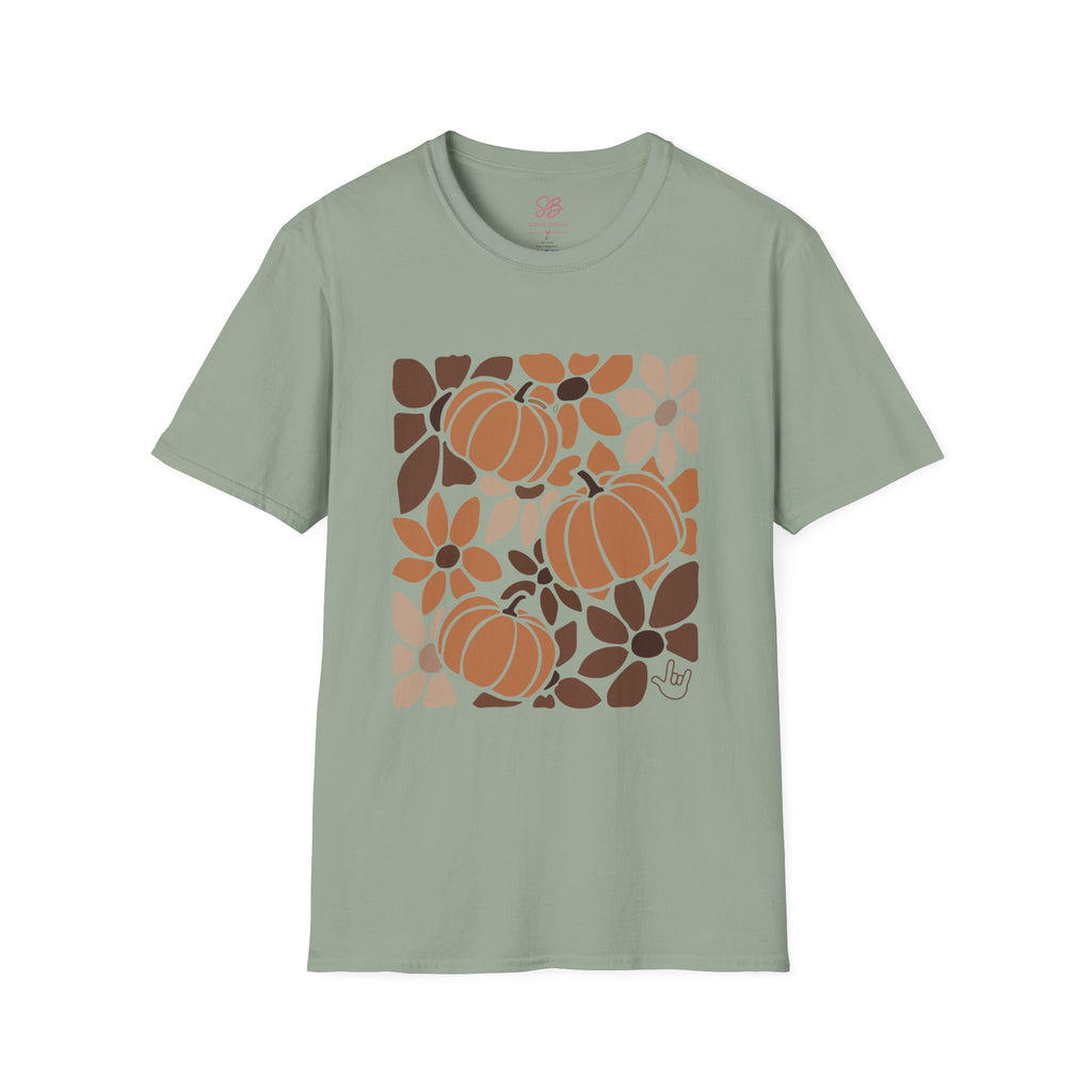Fall Leaves & Pumpkins Hobo - T-Shirt