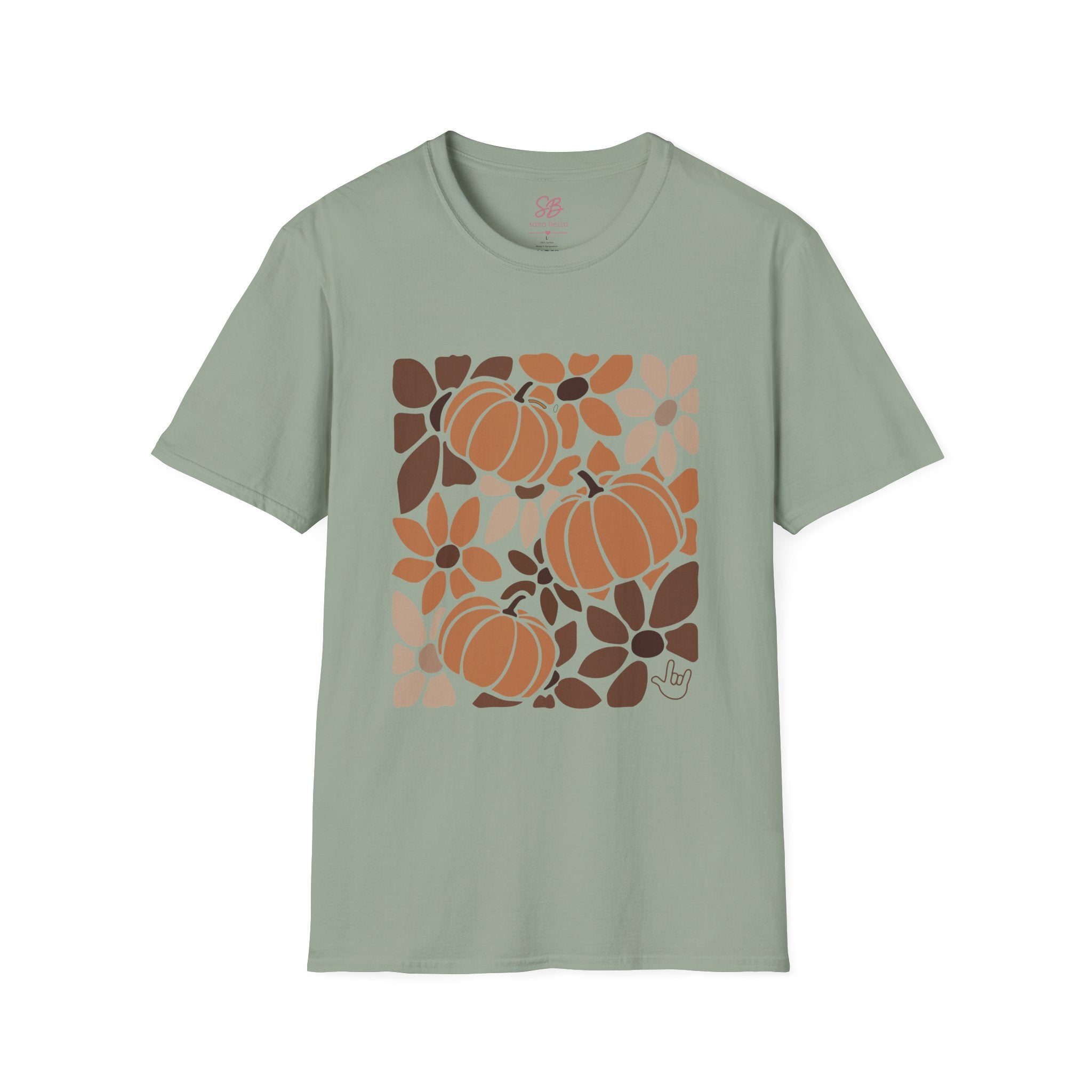 Fall Leaves & Pumpkins Hobo - T-Shirt