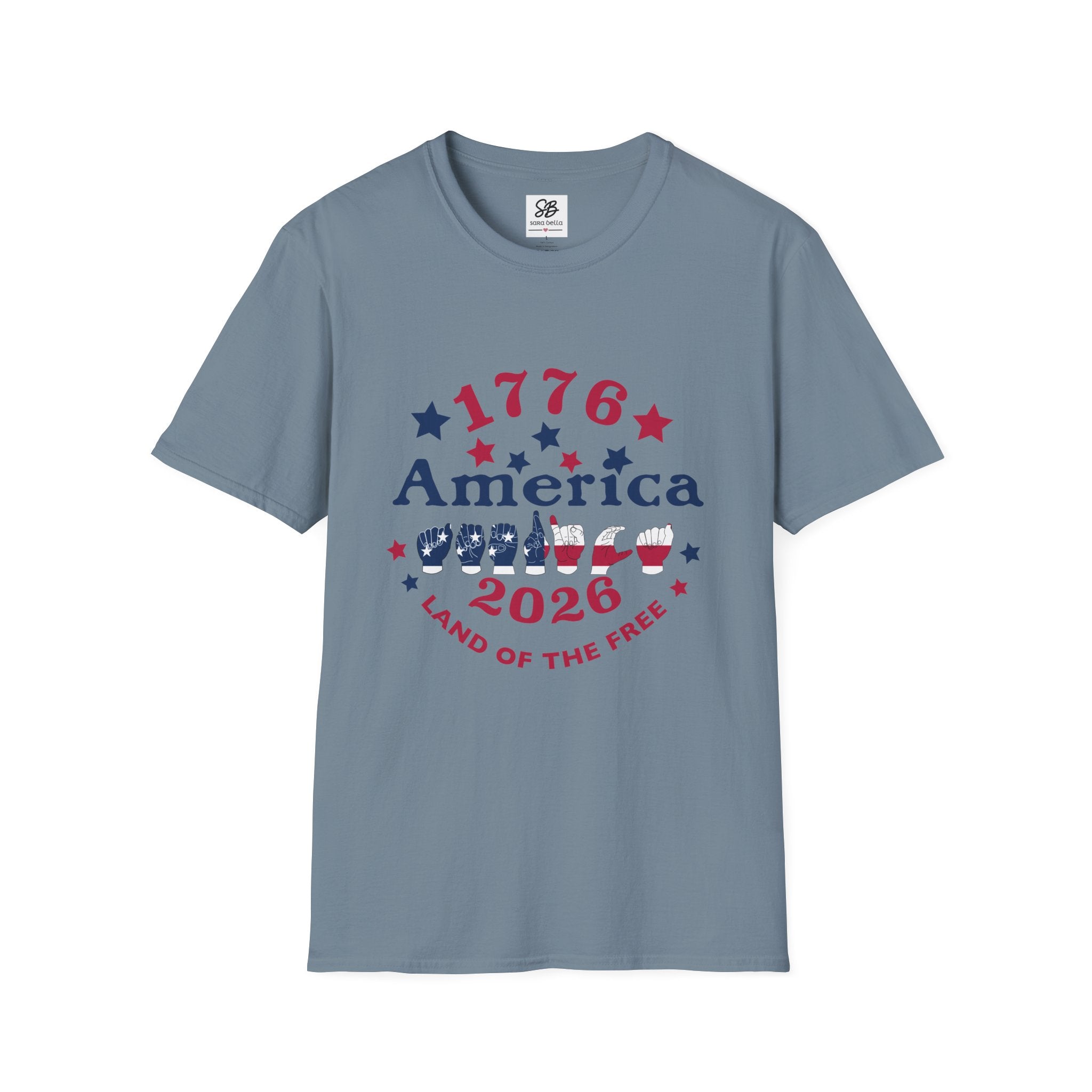 America in fingers-spelled ASL (America Sign Language) Shirt
