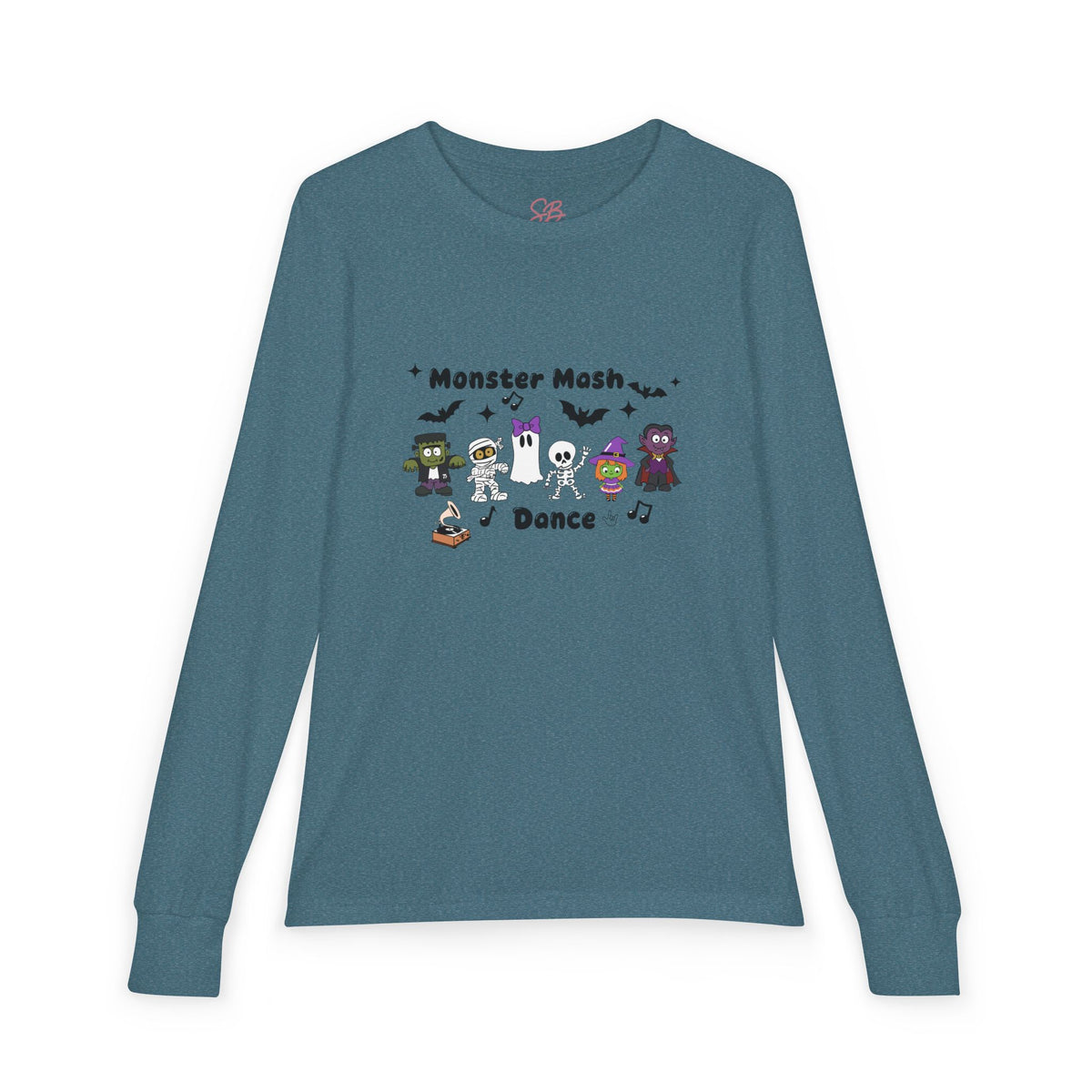 Monster Mash Dance of Halloween Character Crew - Kid Long Sleeve Shirt