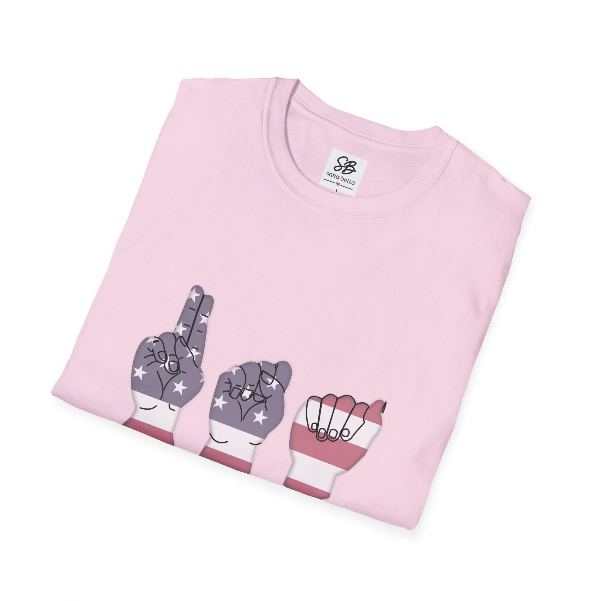 USA  fingers-spelled ASL (American Sign Language)  Shirt