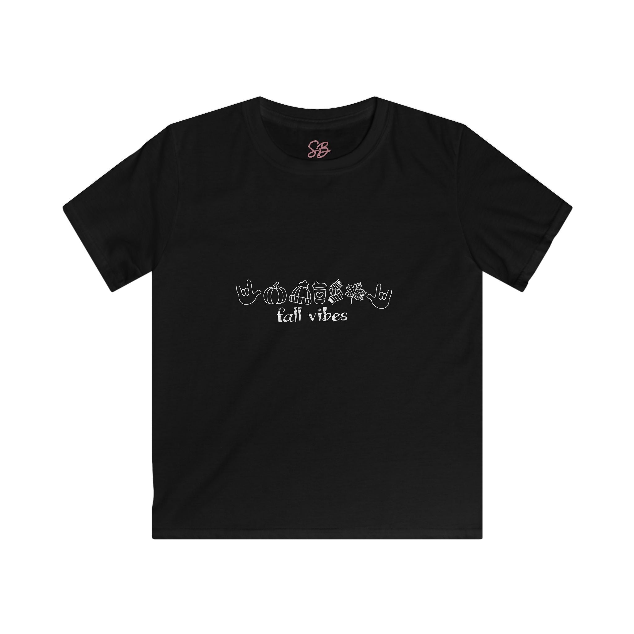 Fall Vibes with I Love You American Sign Language, ASL - Kid T-Shirt