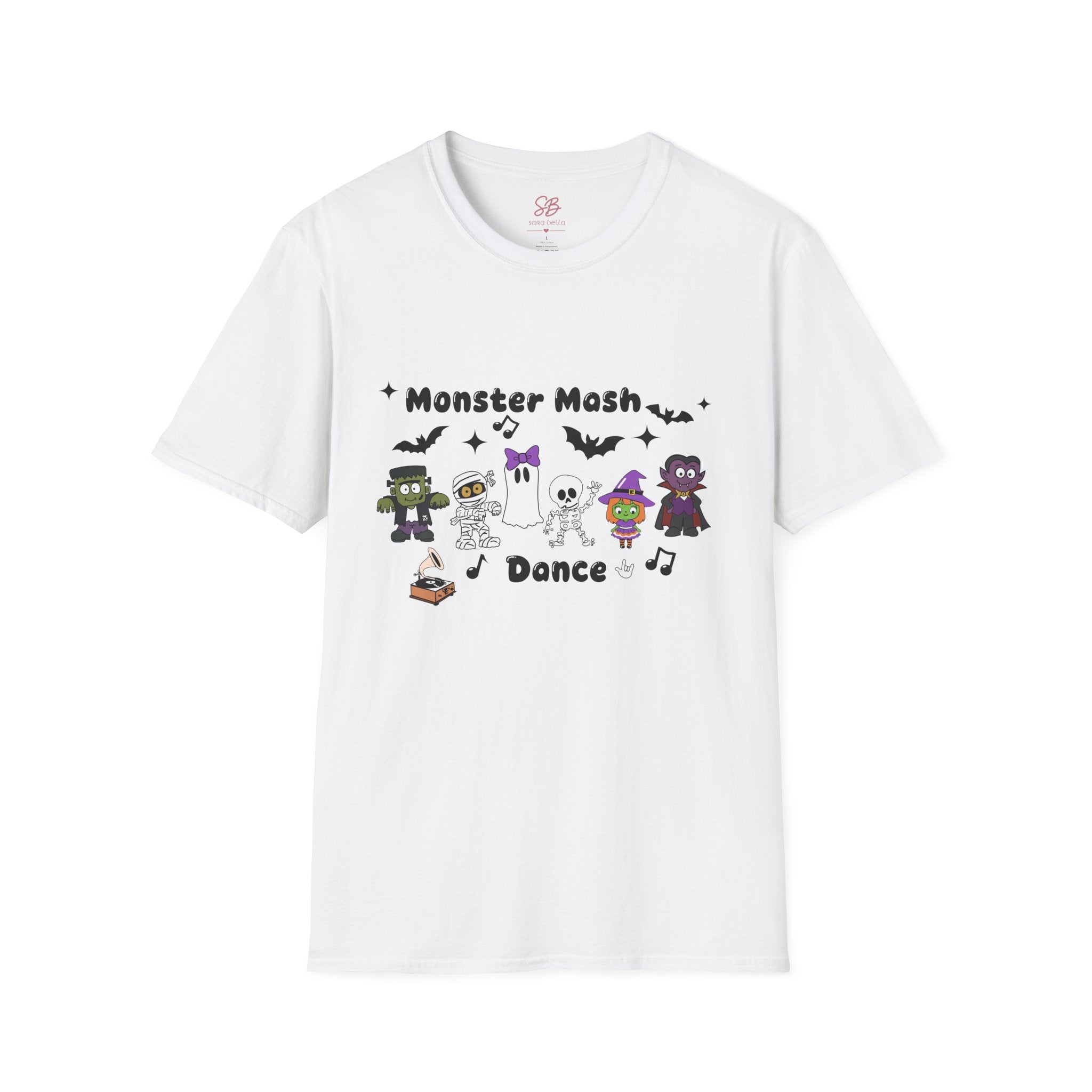 Monster Mash Dance of Halloween Characters Crews -  T-Shirt