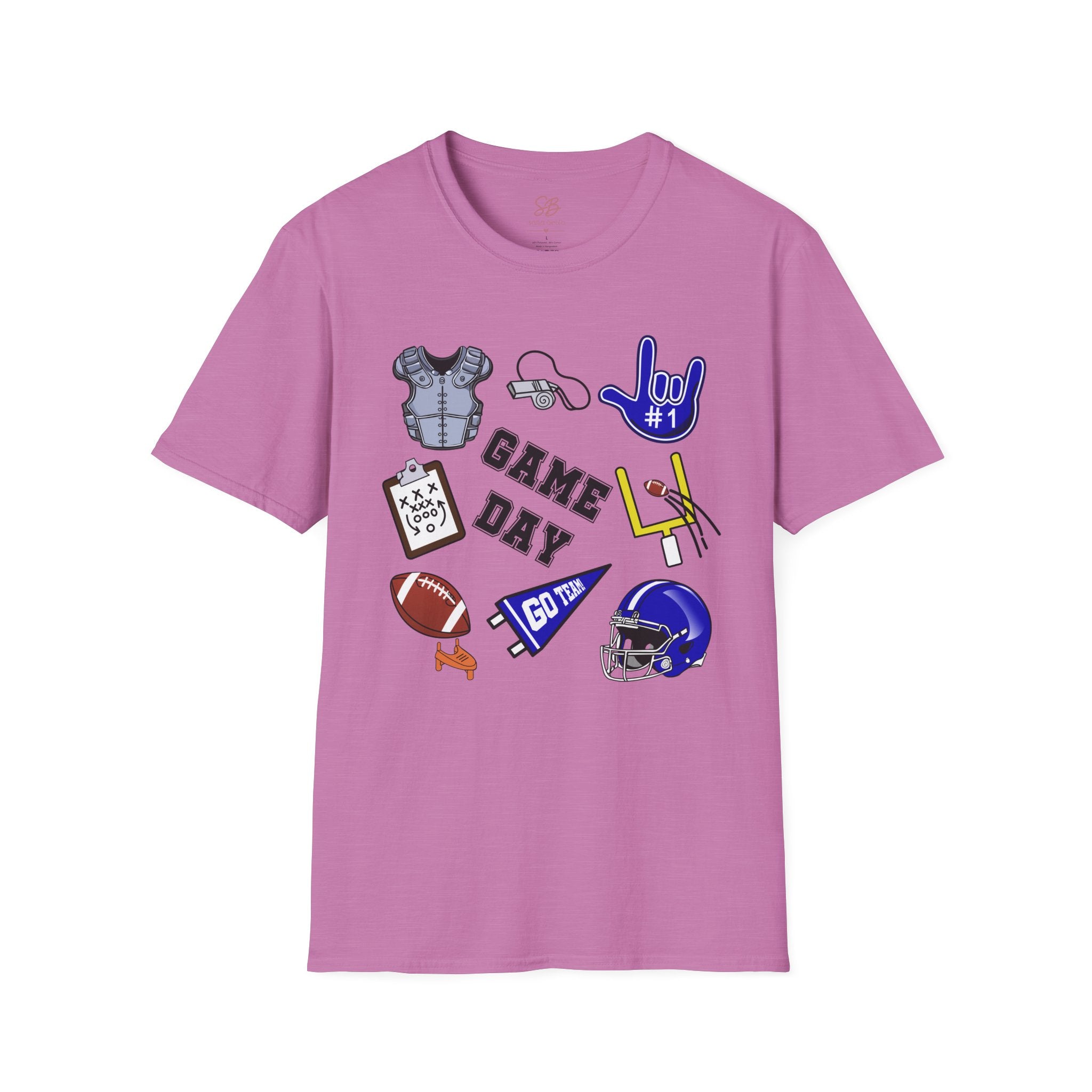 Game Day Football with I Love You ASL  - T-Shirt