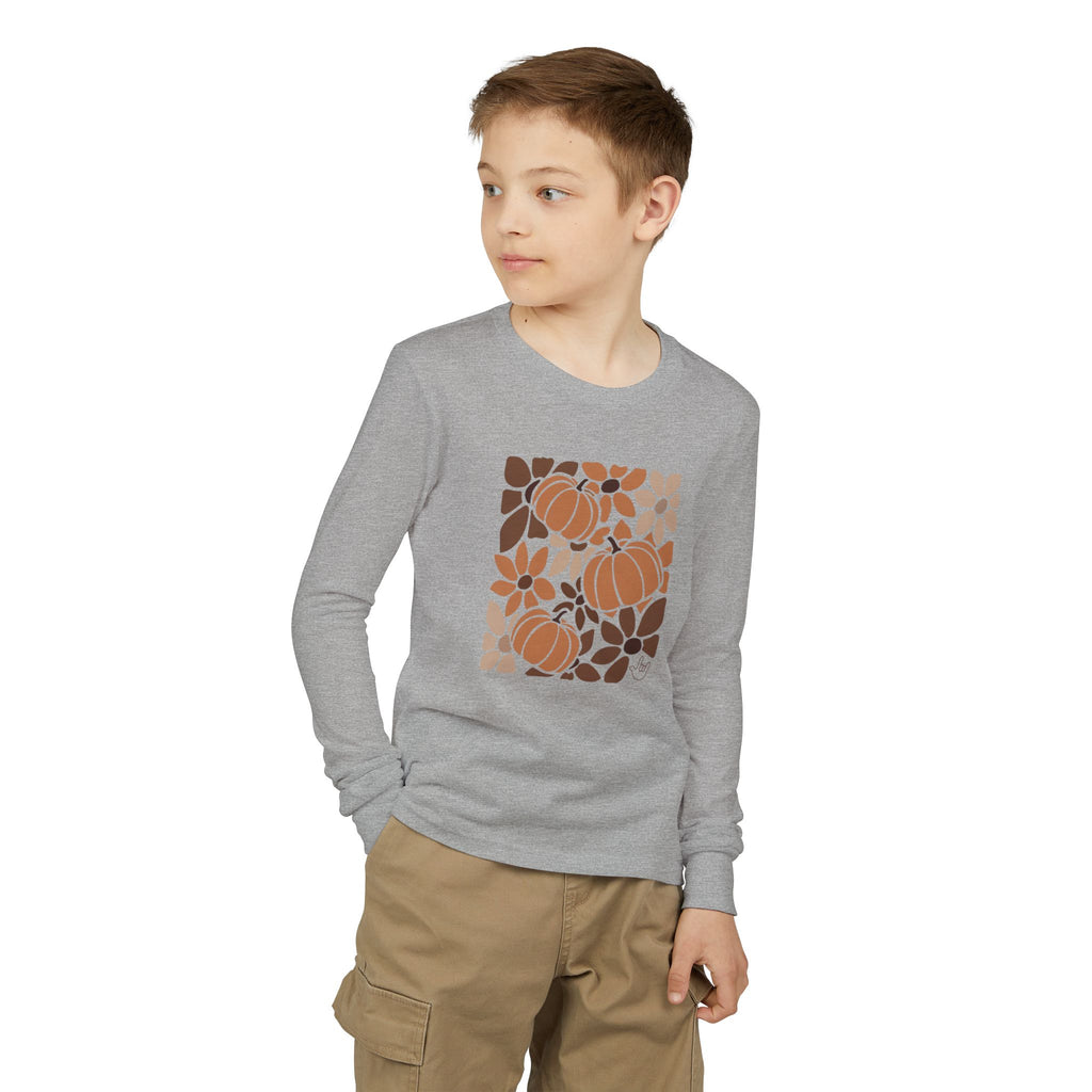 Leaves and Pumpkins Hobo - Kid Long Sleeve Shirt