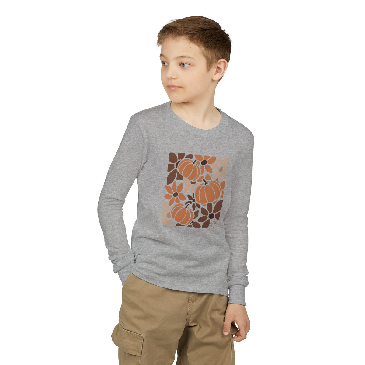 Leaves and Pumpkins Hobo - Kid Long Sleeve Shirt