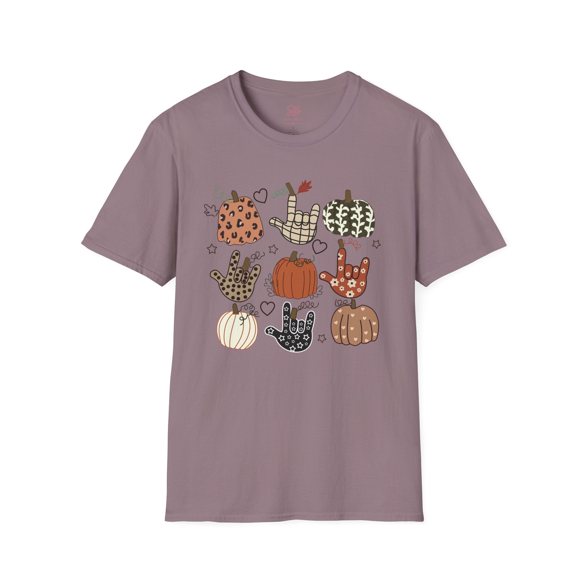 ASL Pumpkins Tic-Tac-Toe - T-Shirt