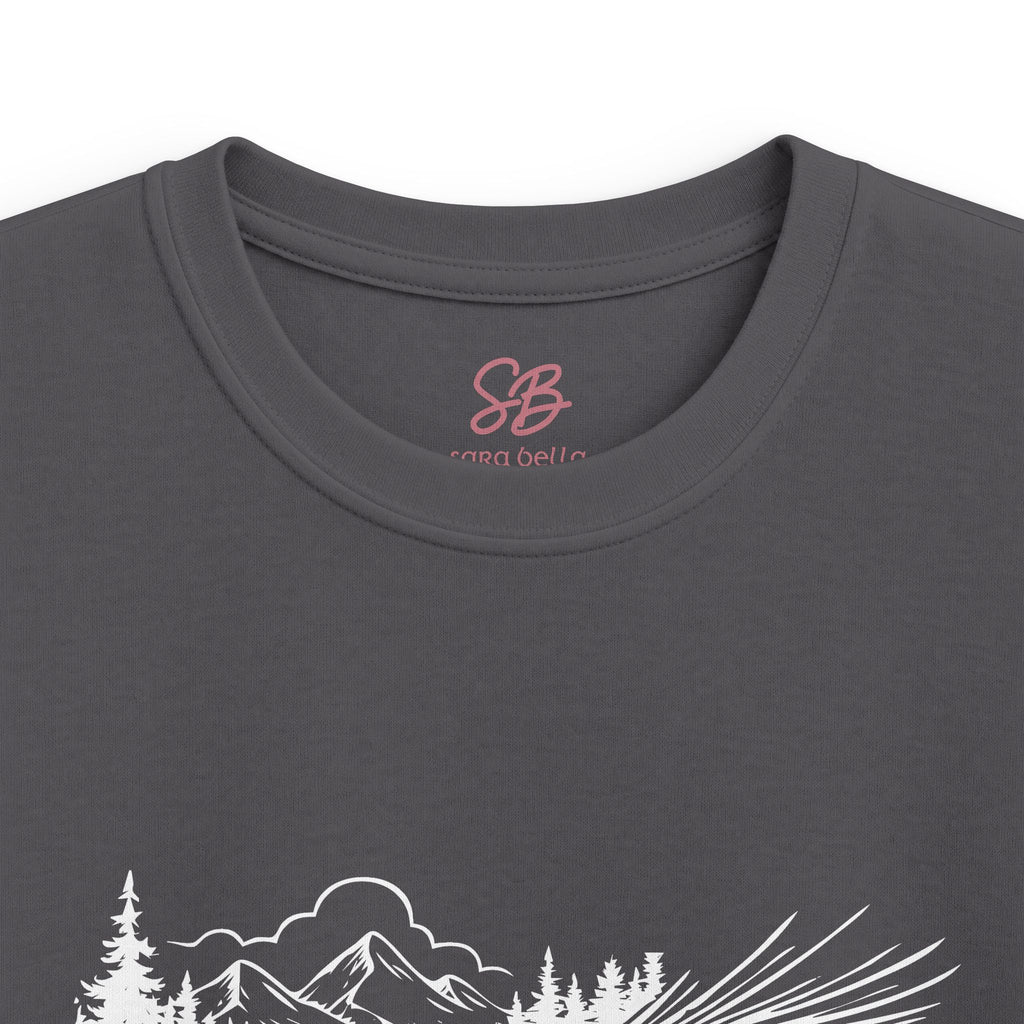 Fly Fishing Hook with Mountain View - Kid T-Shirt