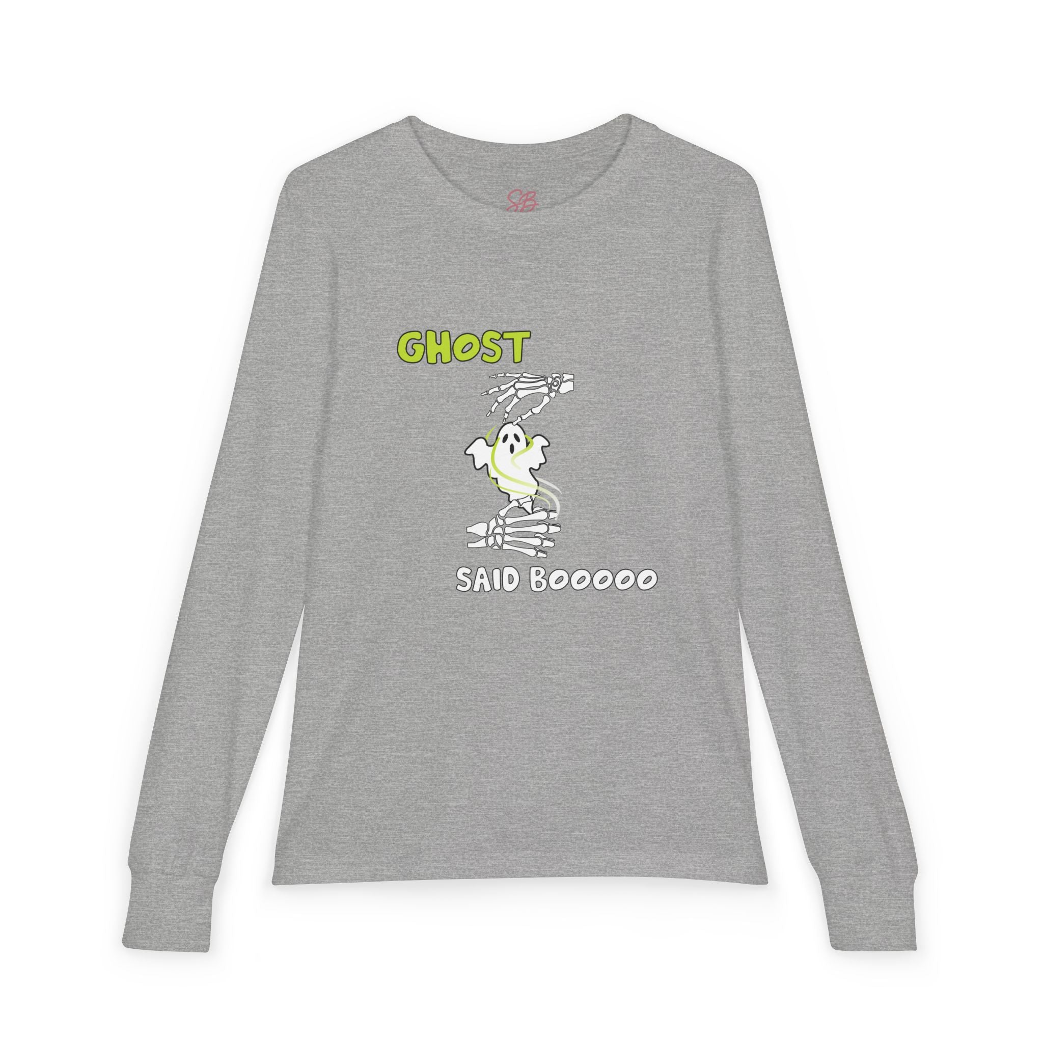 Ghost Said Booooo in ASL - Kid  Long Sleeve Shirt
