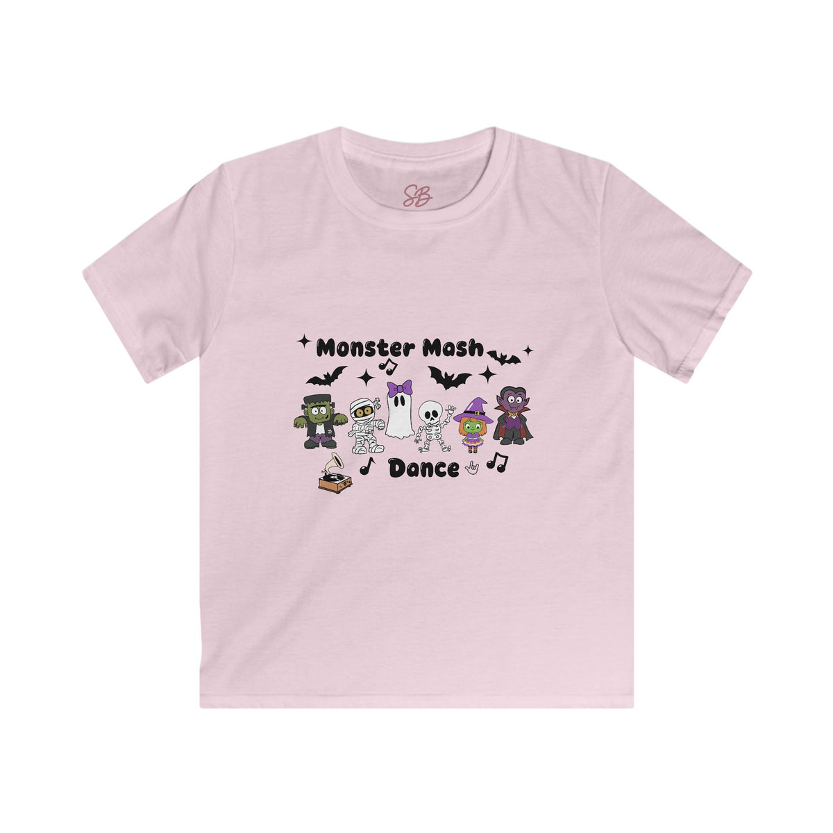 Monster Mash Dance of Halloween Characters Crew - Kid T-Shirt