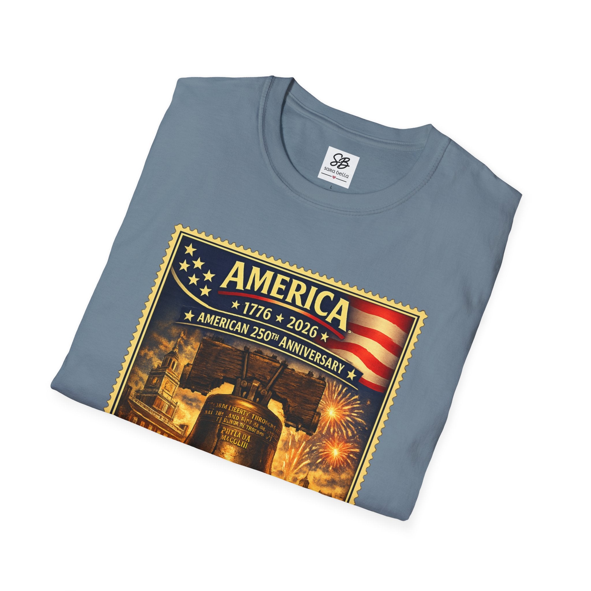 Liberty Bell Vintage Stamp T-Shirt