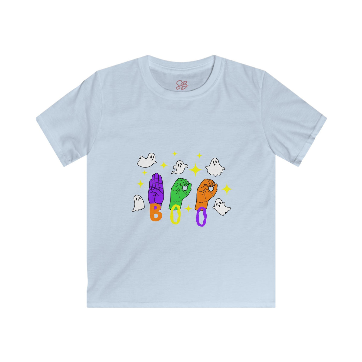 Ghosts "BOO" in ASL - Kid T-Shirt