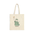 Lady Liberty with I love you ASL (America Sign Language)  Canvas Tote Bag