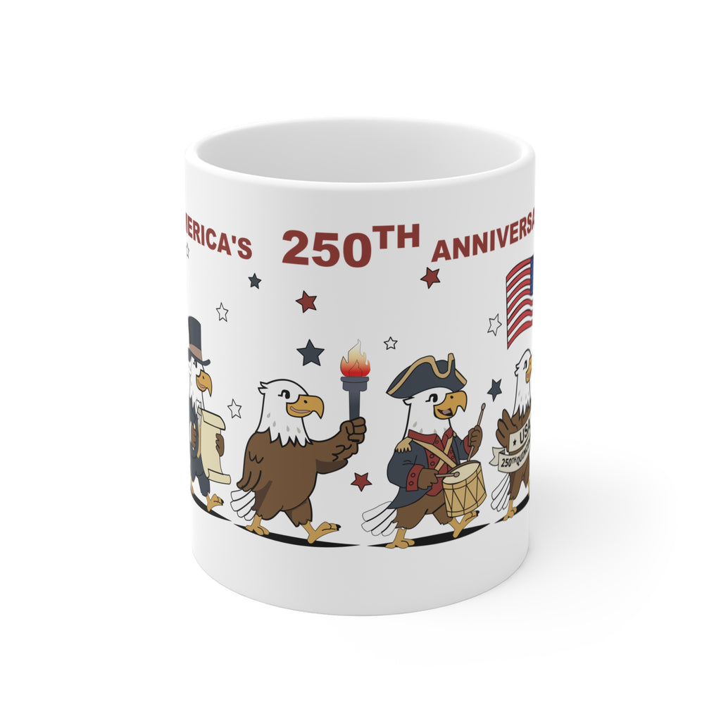 Patriotic Eagles Parade Coffee Mug – 11oz