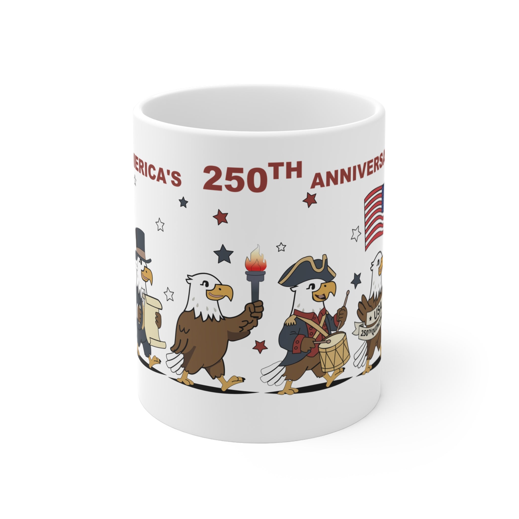 Patriotic Eagles Parade Coffee Mug – 11oz