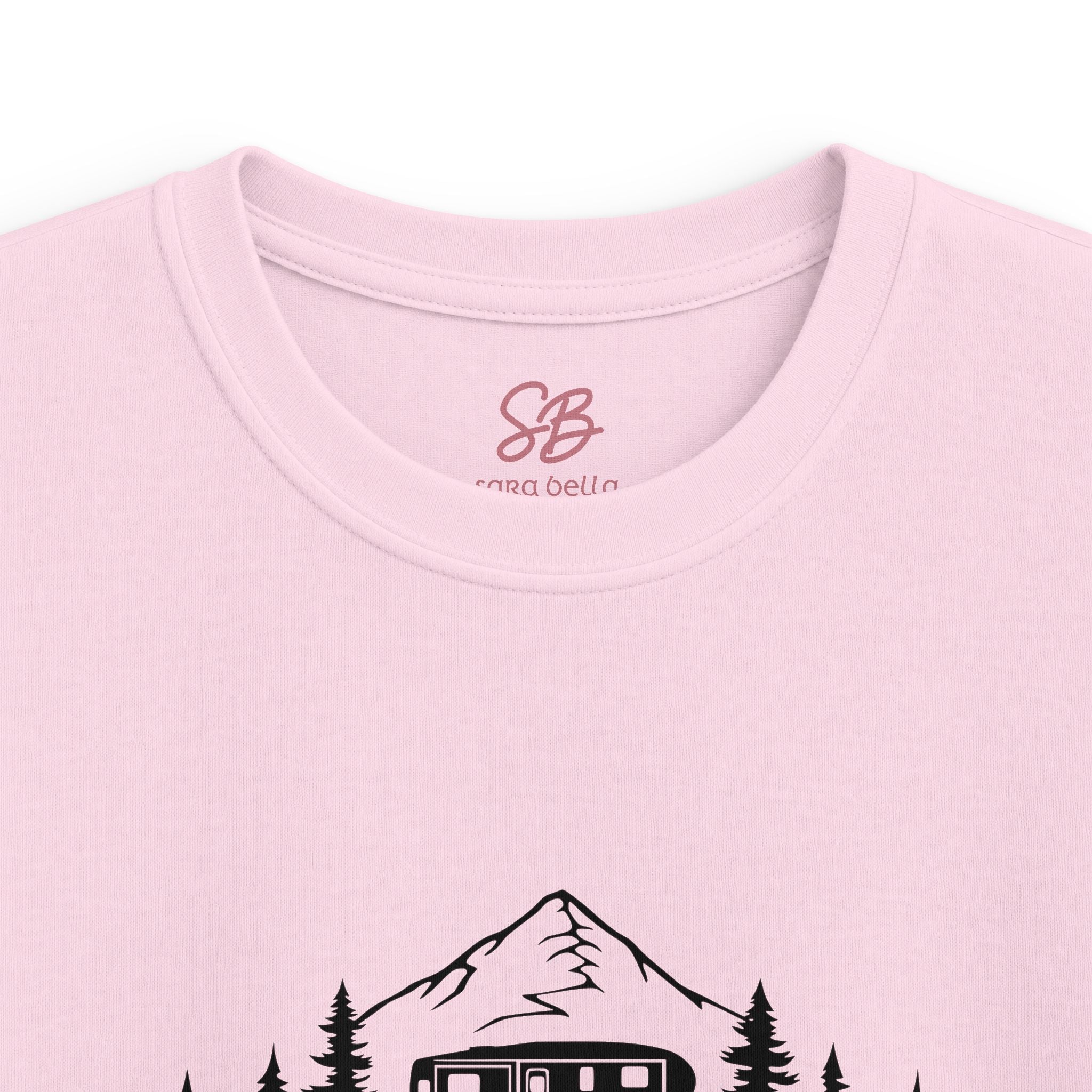 Live Love Camping in ASL (black ink) - Kid Shirt