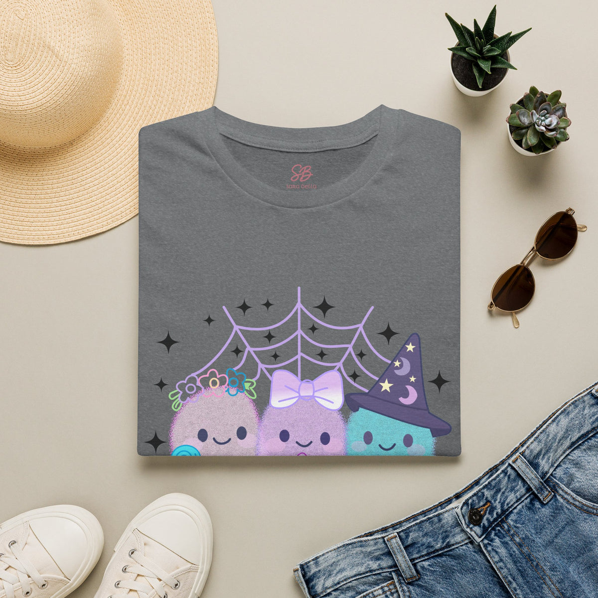 3 Friendly Ghosts "Sweet & Ghostly"  - T-Shirt