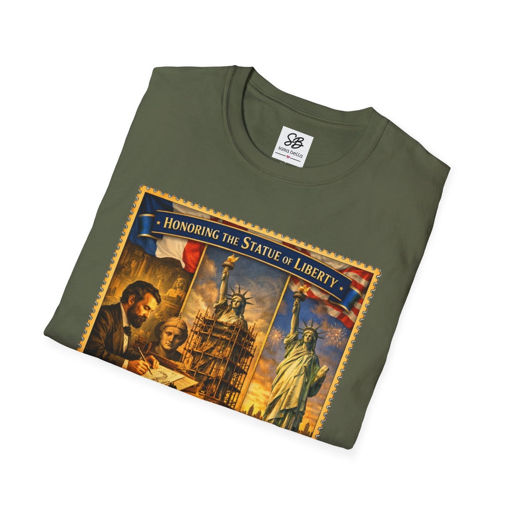 Statue of Liberty Tribute Vintage Stamp T-Shirt