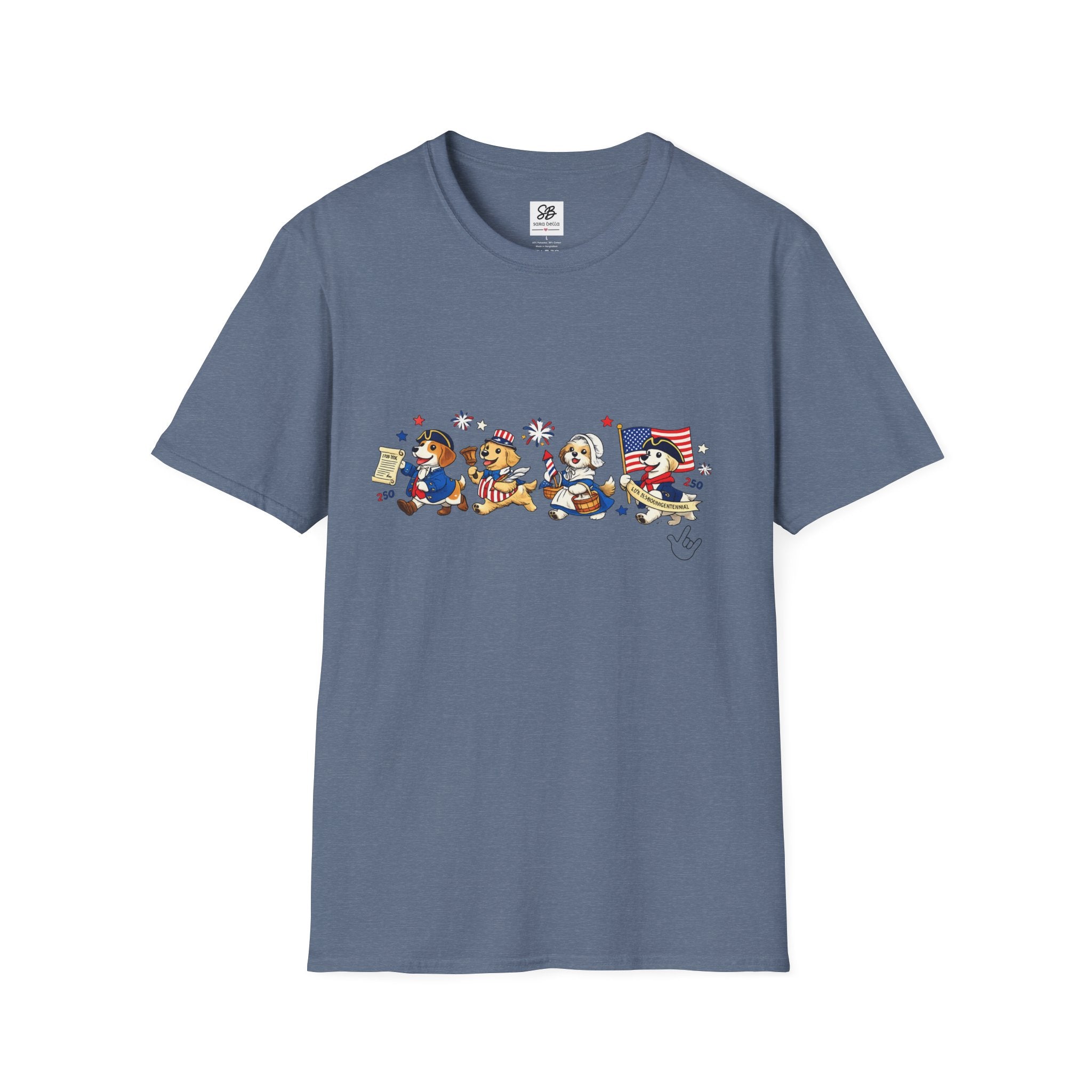 Patriotic Dogs Parade T-Shirt