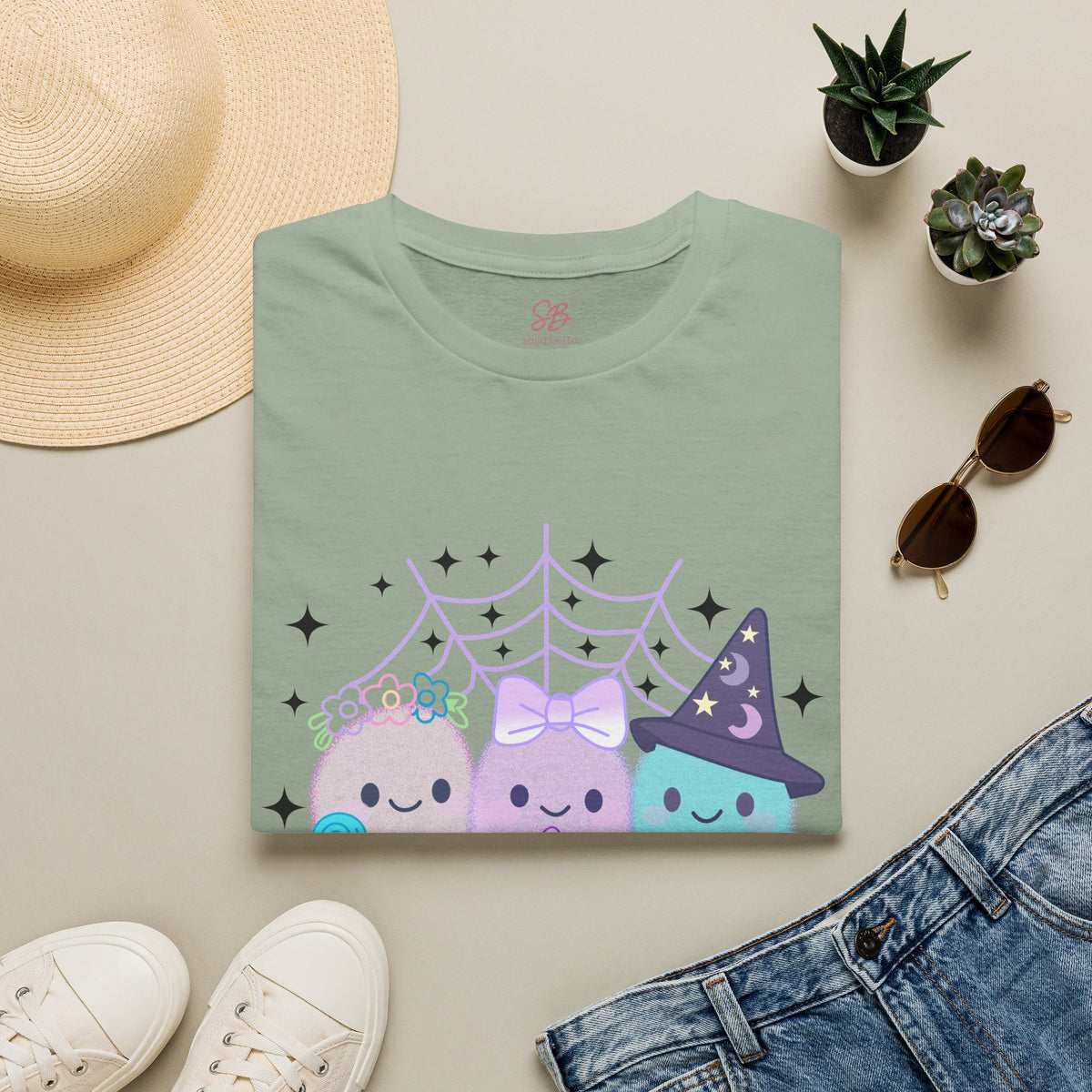 3 Friendly Ghosts "Sweet & Ghostly"  - T-Shirt