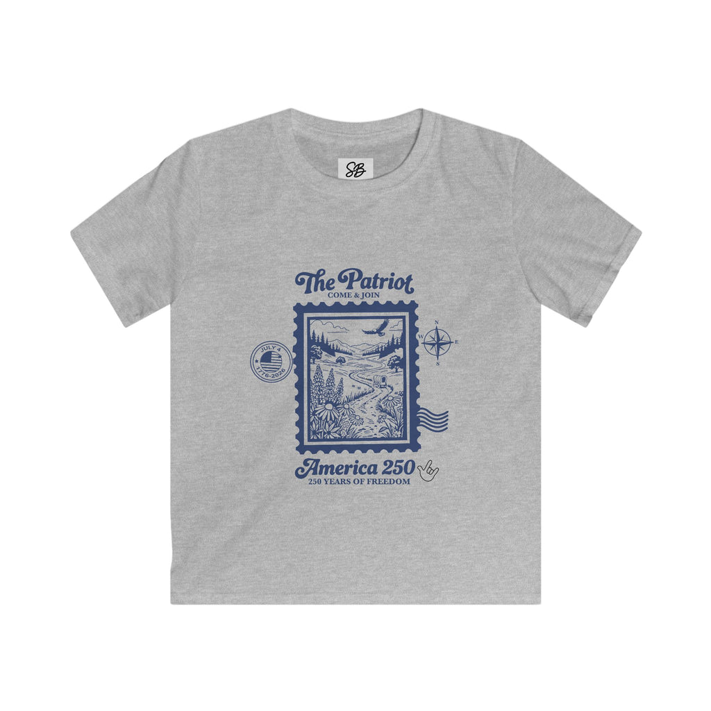 Kid Shirt — The Patriot America 250th Vintage Stamp Shirt