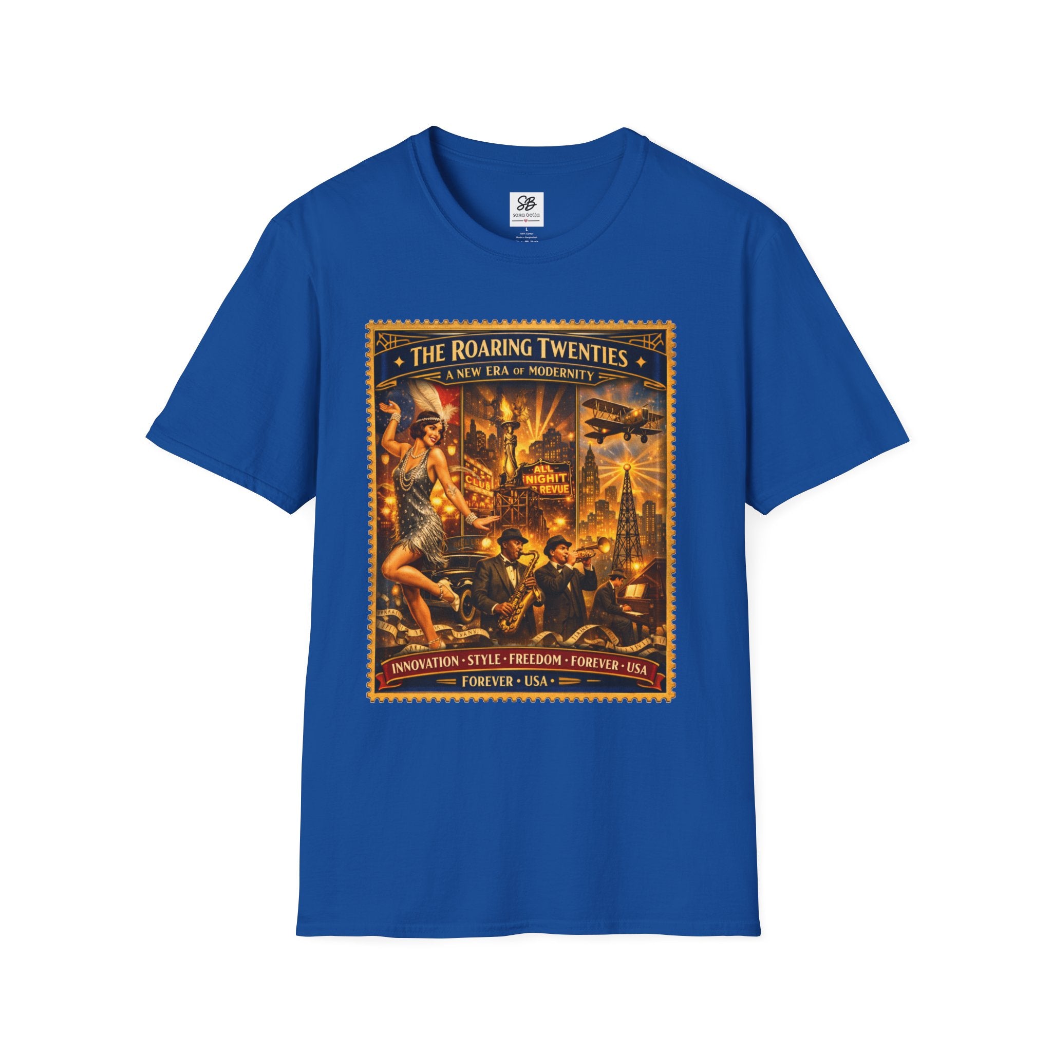 Roaring Twenties Vintage Stamp T-Shirt