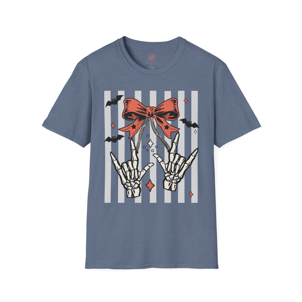 Spooky Skeleton "I Love you" ASL T-Shirt