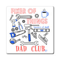 Fixer of Things Dad Club Magnet –  Tools Themed Refrigerator Magnet