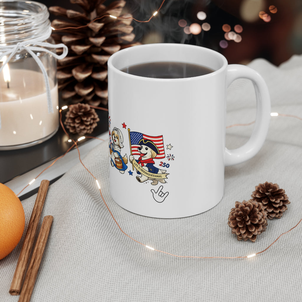 Patriotic Dogs ParadeCoffee Mug  11oz