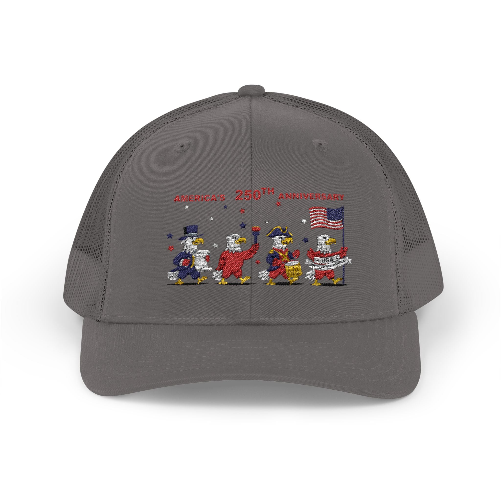 Patriotic Eagles Parade 250th Anniversary Snapback Trucker Cap