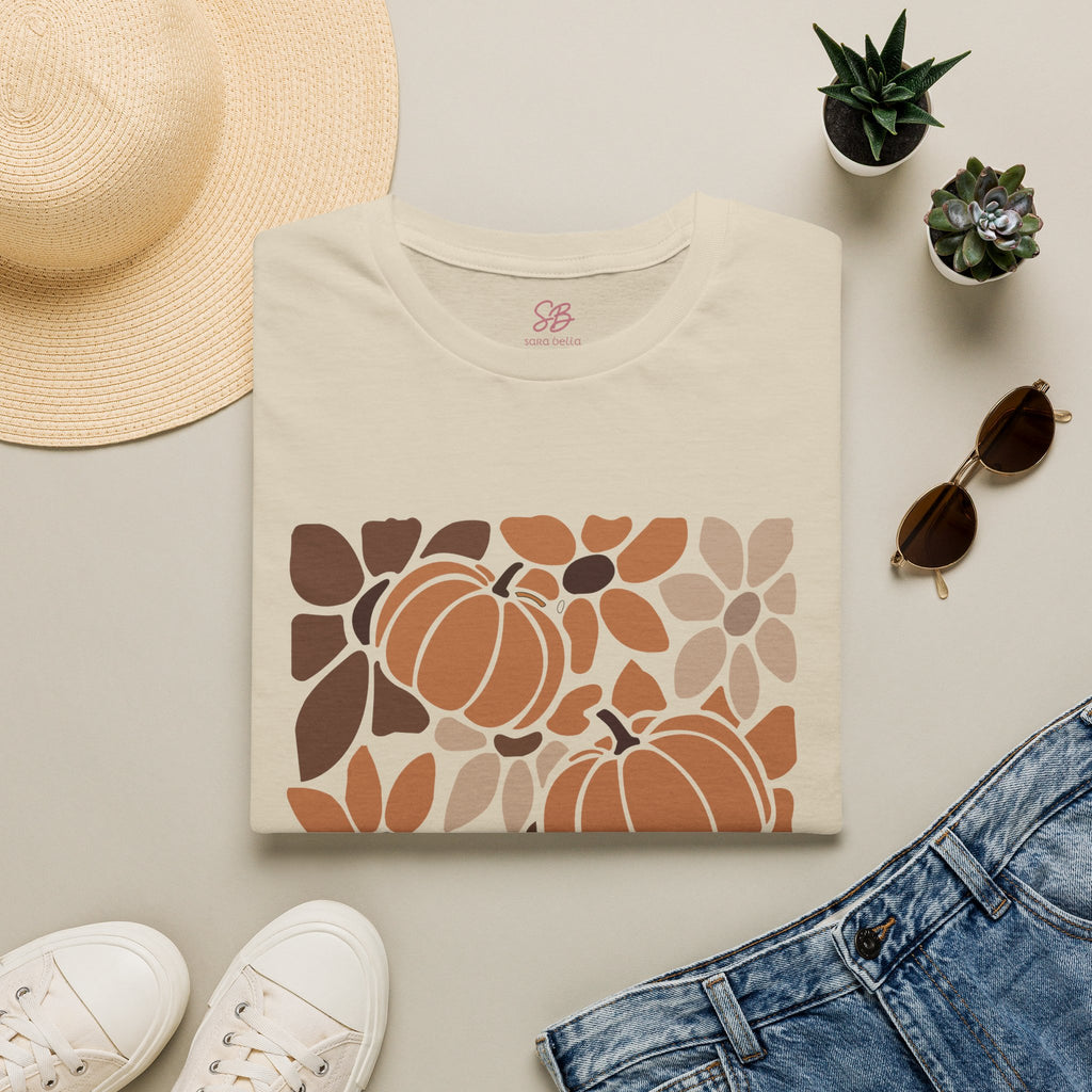 Fall Leaves & Pumpkins Hobo - T-Shirt