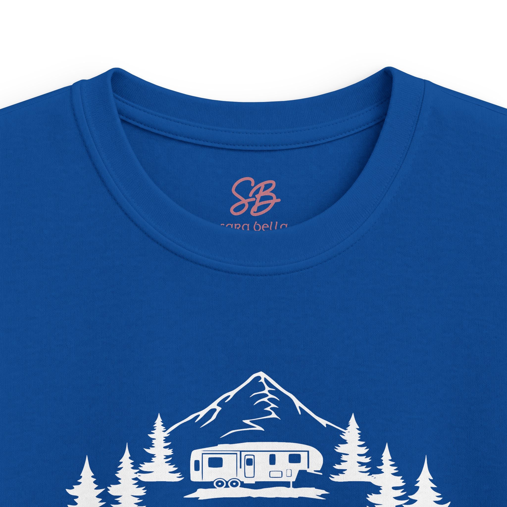 Live Love Camping in ASL (white ink) - Kid T-Shirt