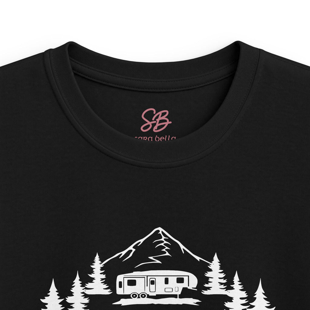 Live Love Camping in ASL (white ink) - Kid T-Shirt