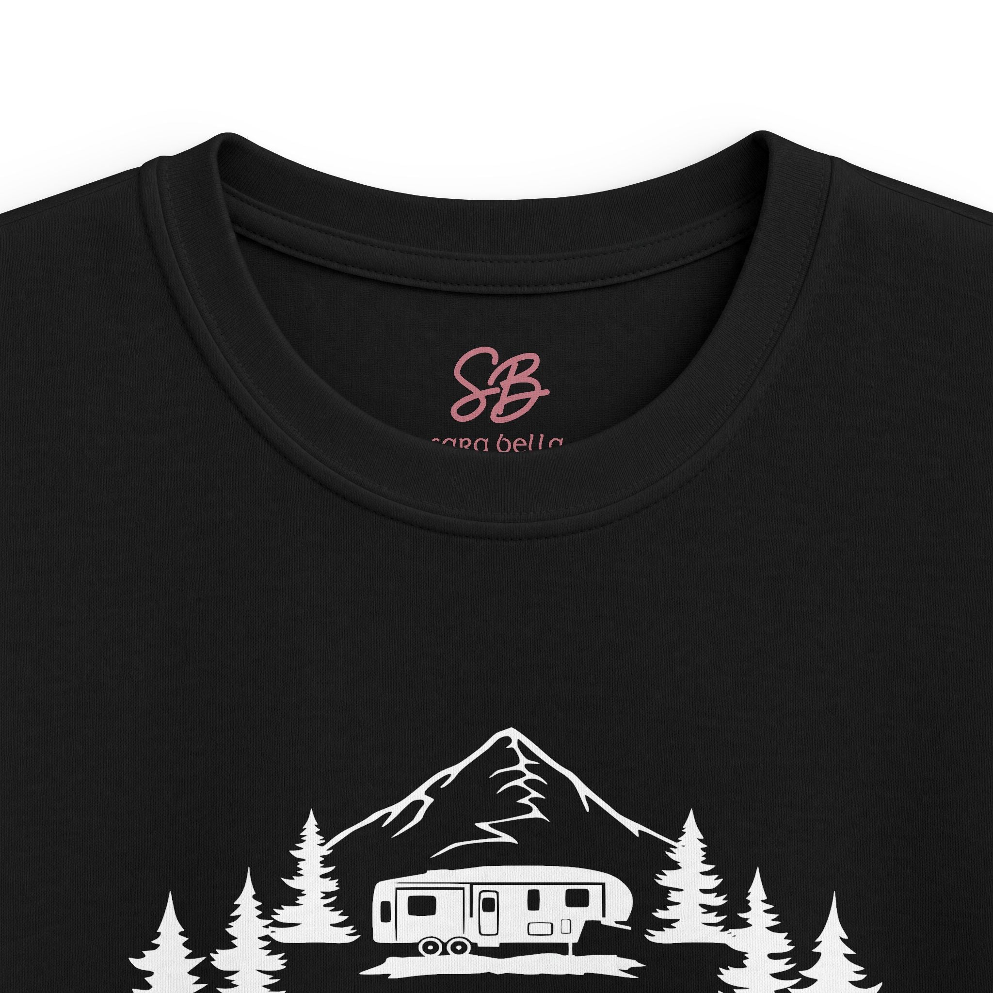 Live Love Camping in ASL (white ink) - Kid T-Shirt